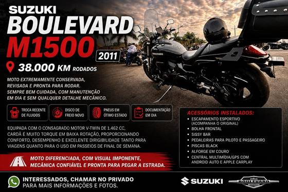 SUZUKI BOULEVARD M1500 SUZUKI BOULEVARD M1500